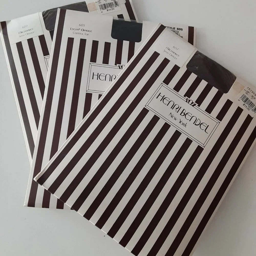 Henri Bendel NYC vintage pantyhose 3 pair - Never used